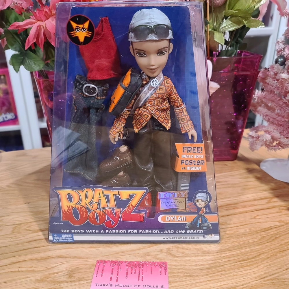 NEW! 2002 BRATZ BOY DTYLAN DOLL w/POSTER!